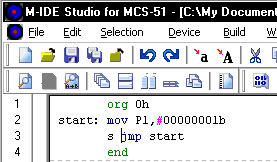 Microcontroller M-IDE Studio Software
